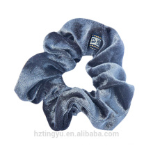 Handmade Accessory synthetic high quality velvet bands wholesale hair Solid Color Narrow Scrunchies